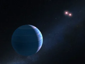 Illustratie van een exoplaneet